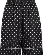 Dolce&Gabbana Polka Dot Silk Pajama Shorts