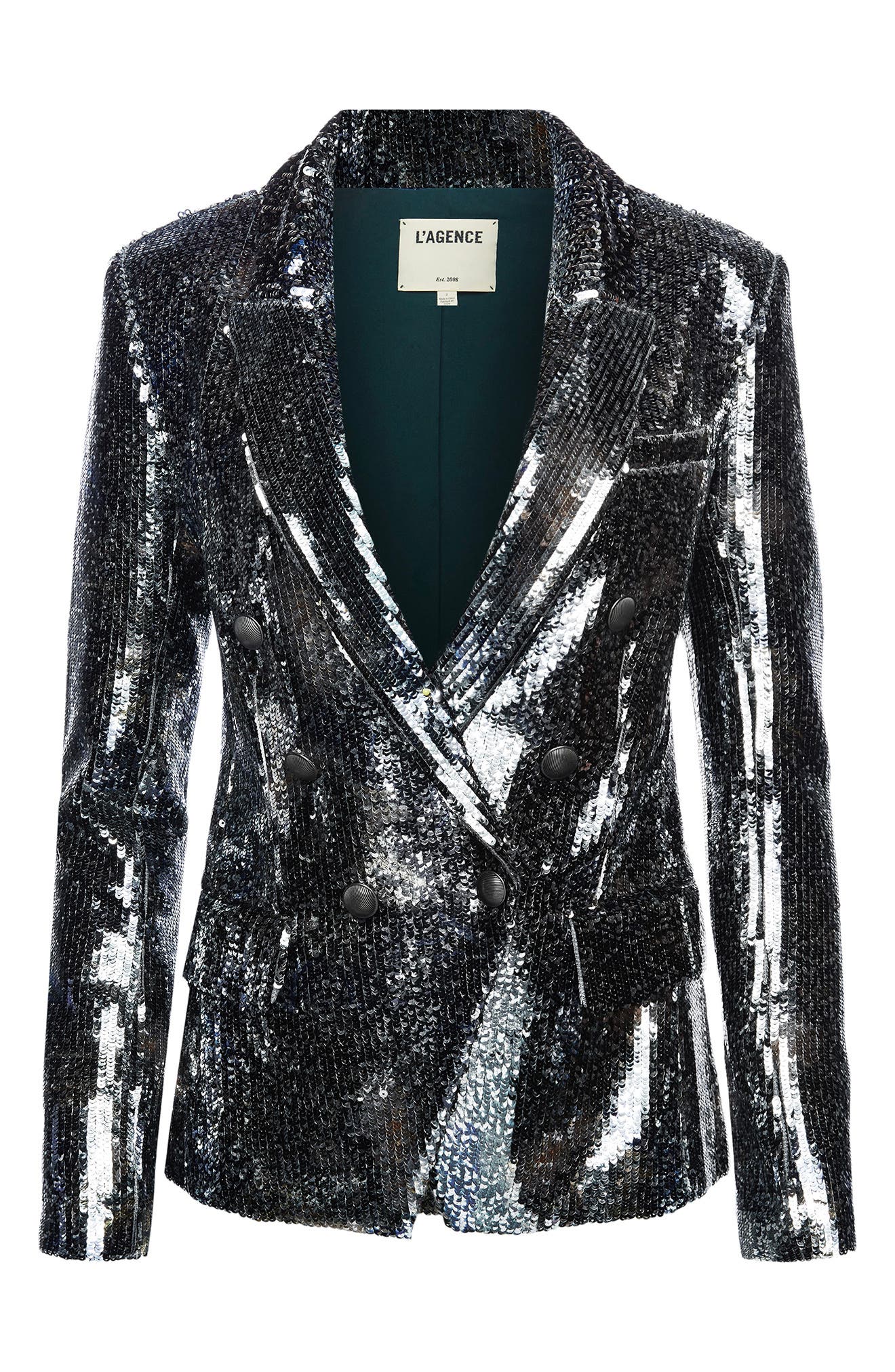 dark green sequin jacket