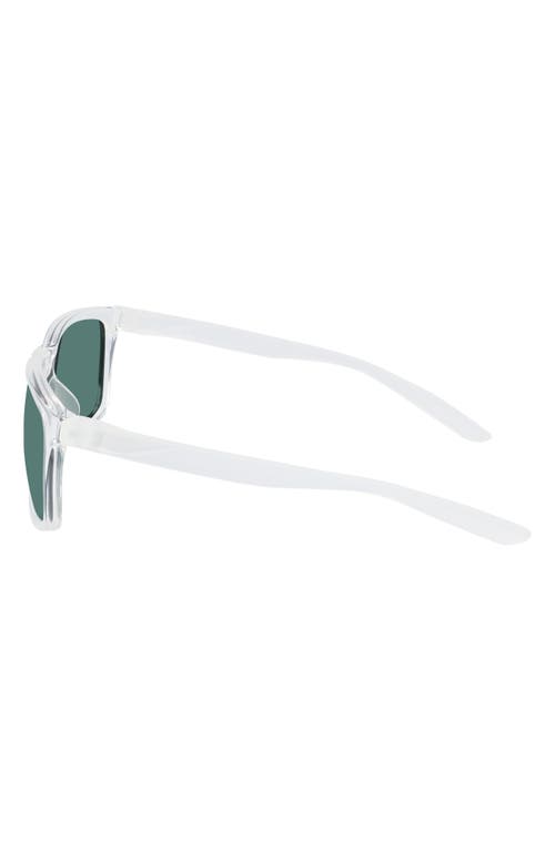 Shop Nike Chaser Ascent 59mm Rectangular Sunglasses In Clear/green Lens