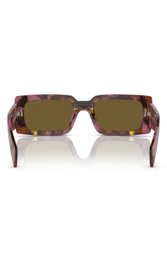 Prada Rectangular-frame Sunglasses Sunglasses In Brown Tort