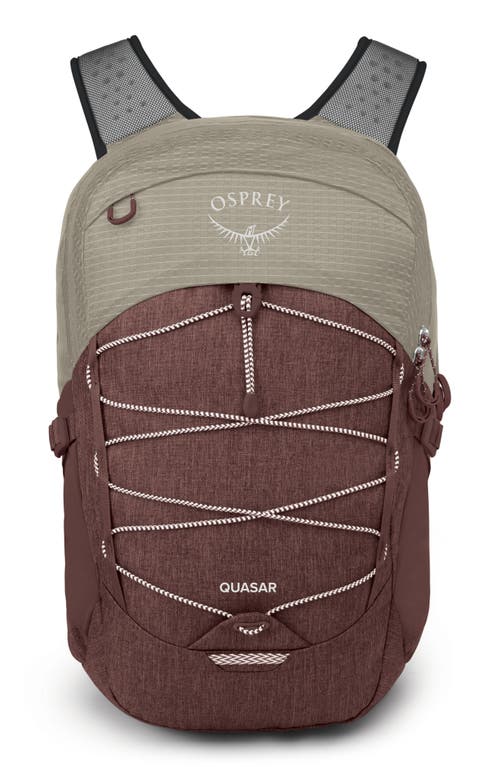 Osprey Quasar 26-Liter Backpack in Sawdust Tan/Raisin Red at Nordstrom