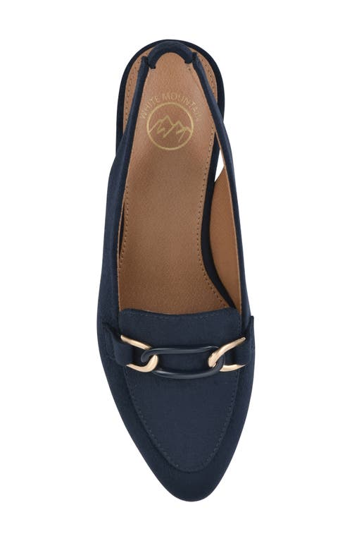 Shop White Mountain Footwear Boreal Slingback Mule In Navy/fabric