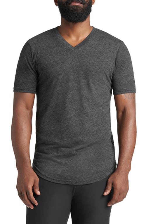 Goodlife Triblend Scallop Hem T-Shirt in Black 