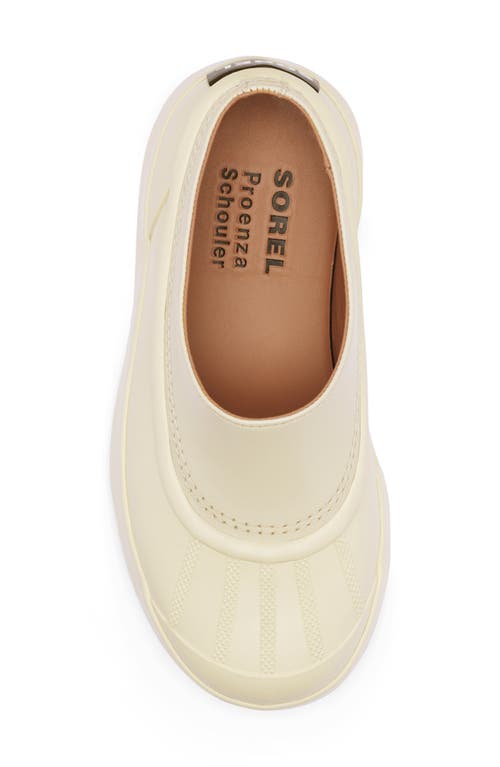 Sorel X Proenza Schouler Waterproof Clog In Chalk