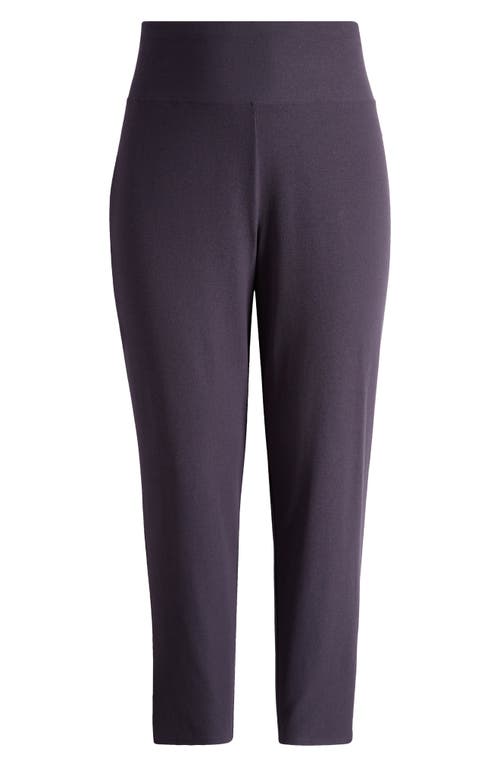 Eileen Fisher High Waist Slim Stretch Ankle Pants In Nocturne