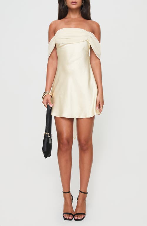PRINCESS POLLY PRINCESS POLLY ADORATION OFF THE SHOULDER MINIDRESS