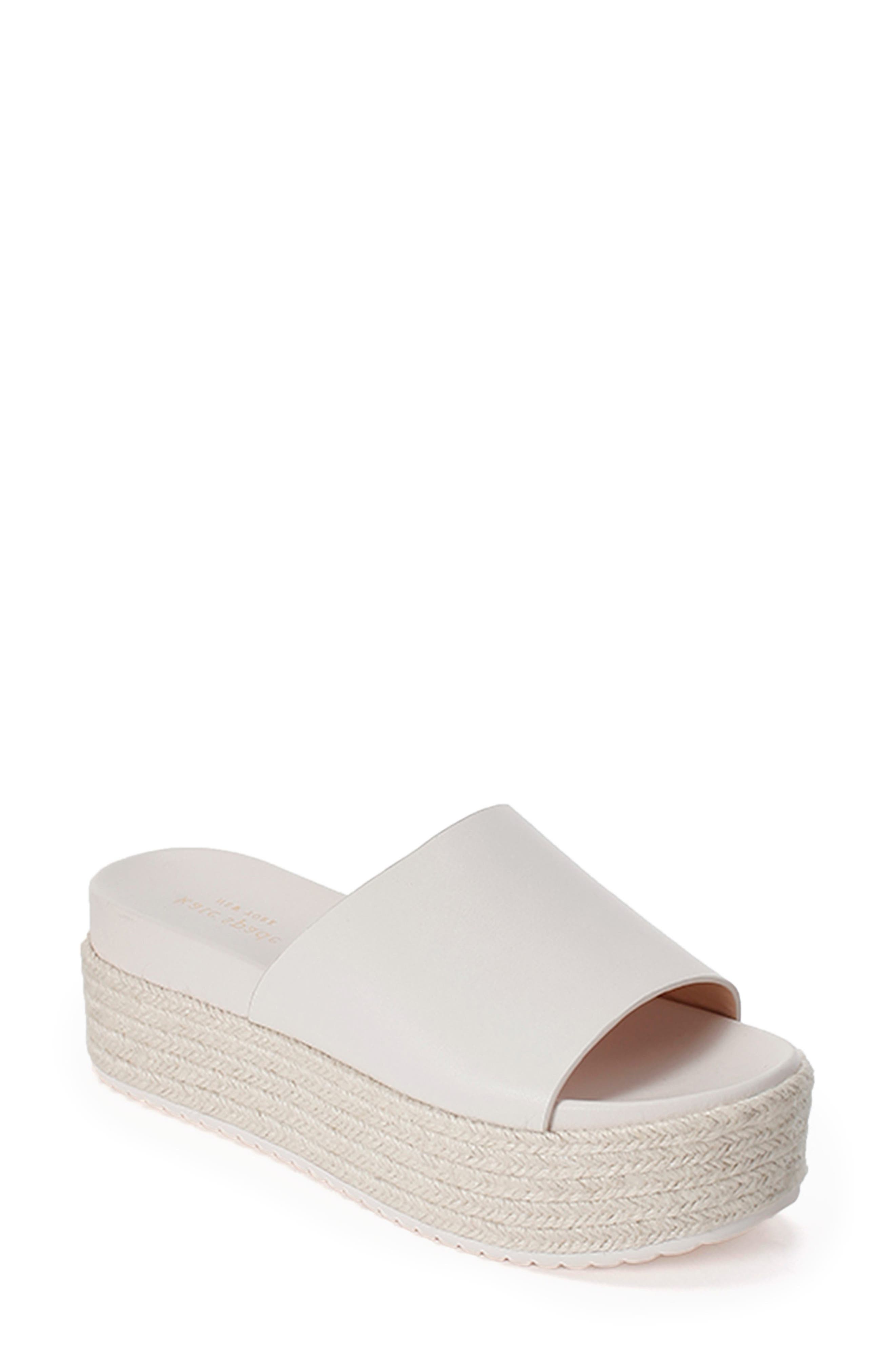 platform espadrille slides