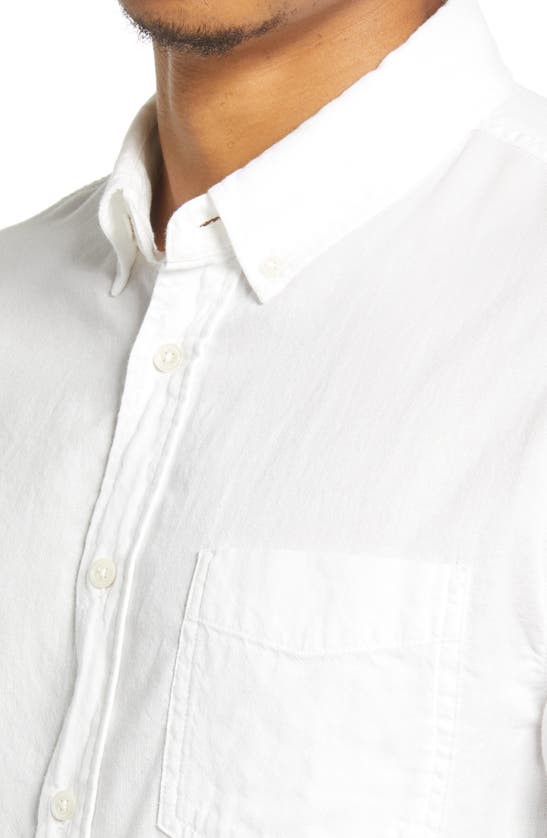 RAILS REID RELAXED FIT SOLID WHITE BUTTON-UP SHIRT