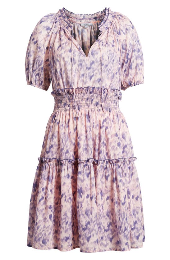 Shop Rails Fiorella Smocked Cotton Dress In Pink Ikat