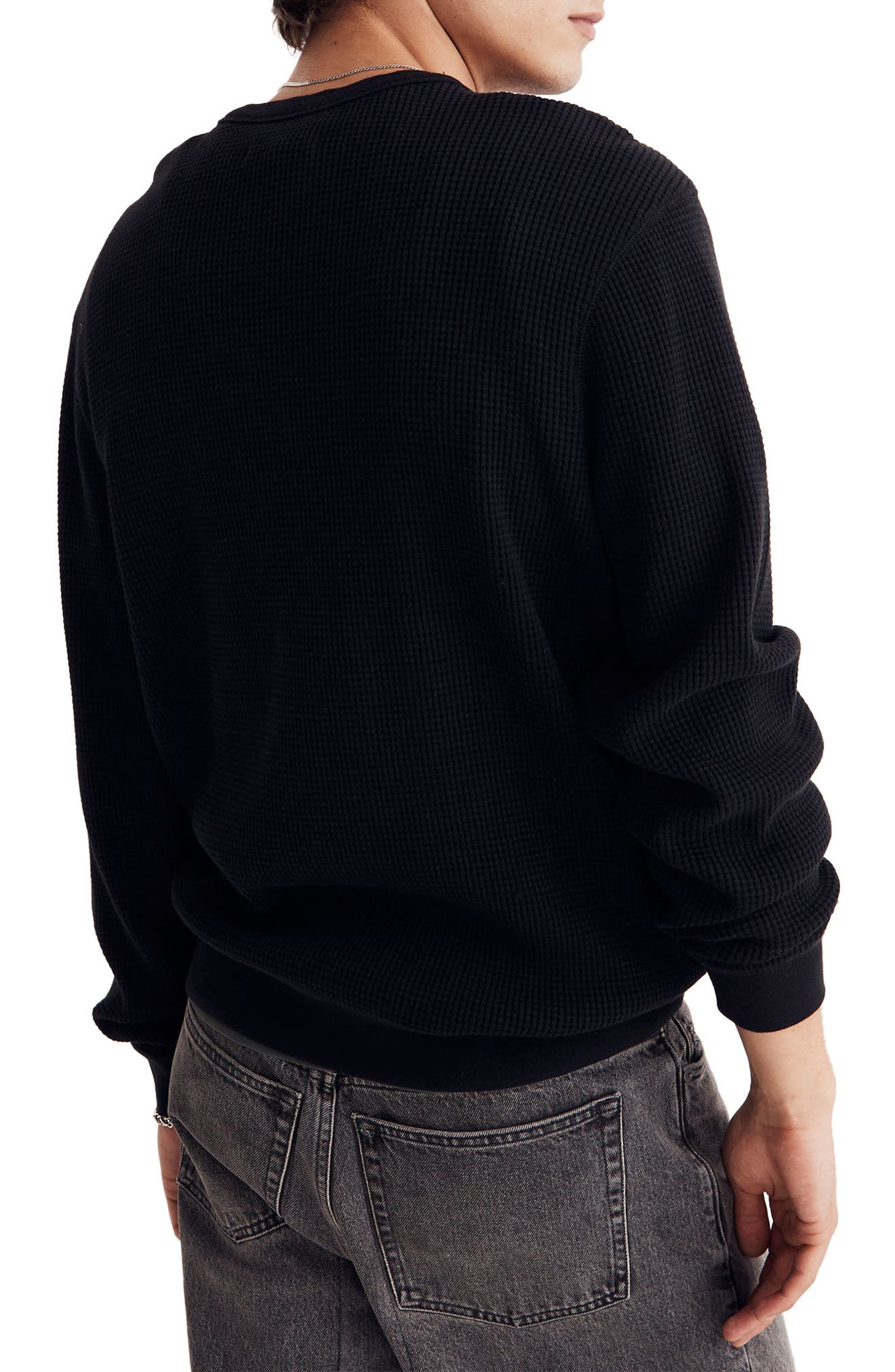 Madewell Waffle Knit Sweatshirt | Nordstrom