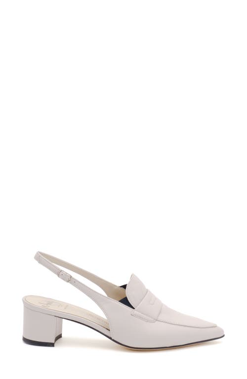 Amalfi By Rangoni Poseidone Slingback Pointed Toe Loafer Pump In Nuvola Parmasoft