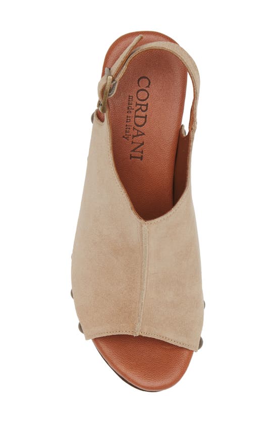 Cordani Winnie Slingback Sandal In Camoscio Corda