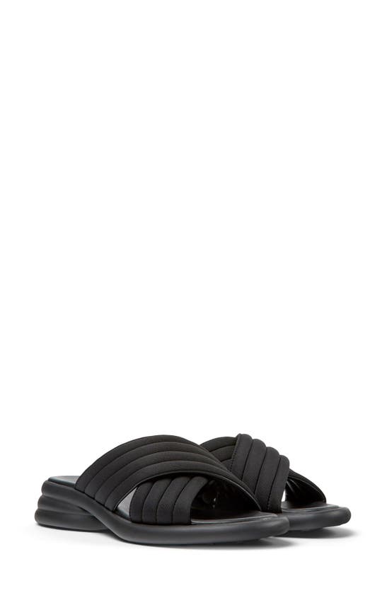 Camper Spiro Cross-strap Sandals In Black