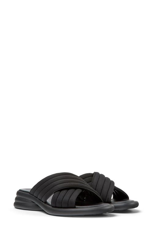 Spiro Slide Sandal in Black