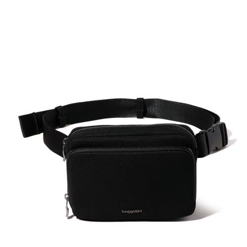 Shop Baggallini Modern Belt Bag Sling In Black Neoprene