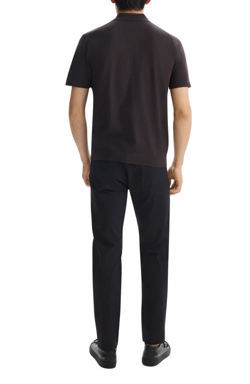 Theory Goris Performance Polo In Hickory