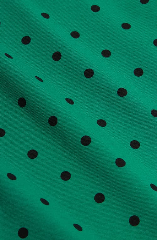 Shop Mini Rodini Kids' Polka Dot Leggings In Green