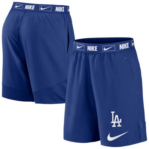 Men's Nike Royal Los Angeles Dodgers Primetime Logo Performance Shorts