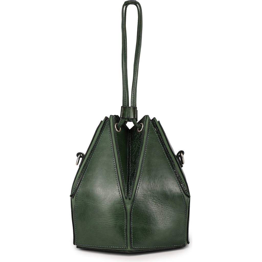 Old Trend Prism Convertible Bucket Bag In Kale