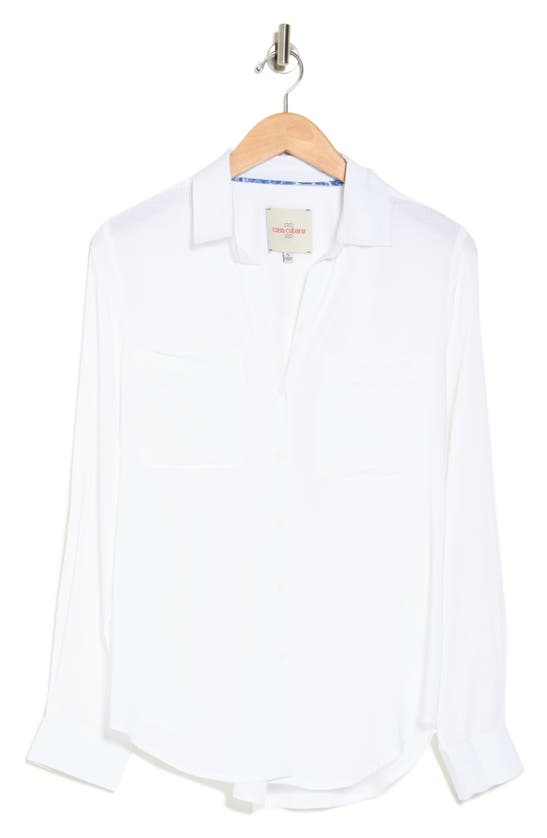 CASA CABANA KATE LONG SLEEVE BUTTON FRONT SHIRT