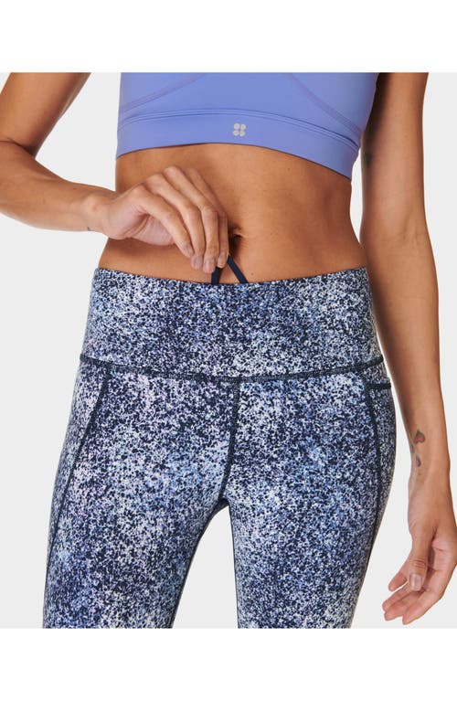 Sweaty Betty Power 7/8 Gym Leggings In Blue Speckle Print