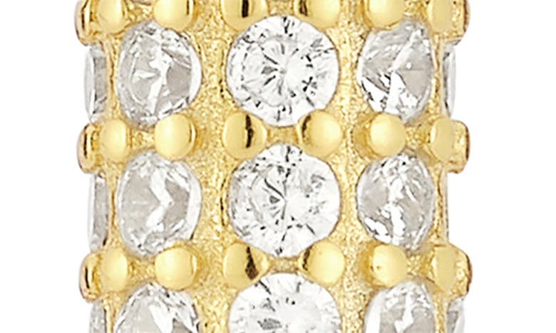 Sphera Milano 14k Gold Vermeil Cubic Zirconia Hoop Earrings In Gold