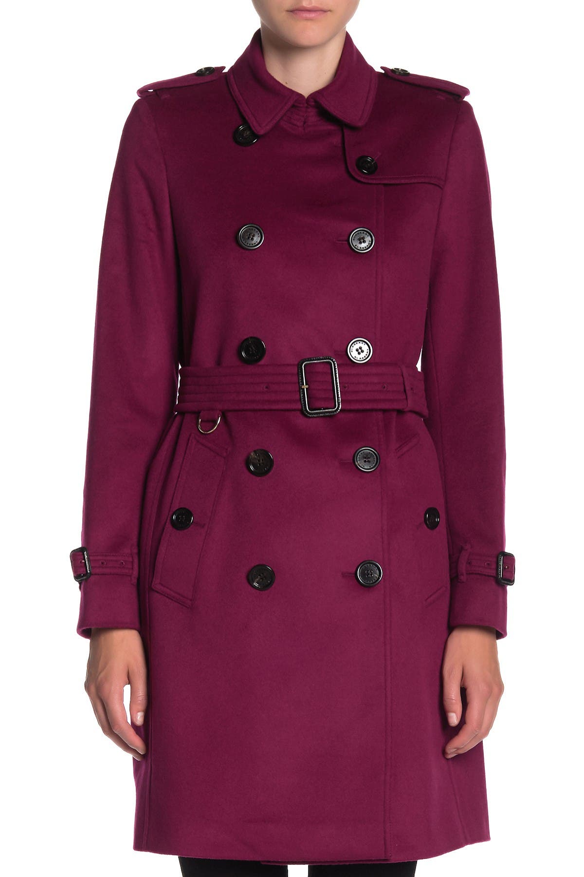 burberry kensington wool coat