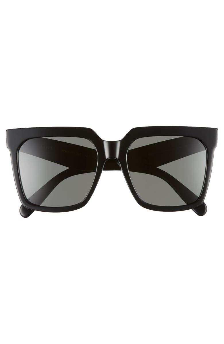CELINE Bold 3 Dots 55mm Polarized Square Sunglasses | Nordstrom