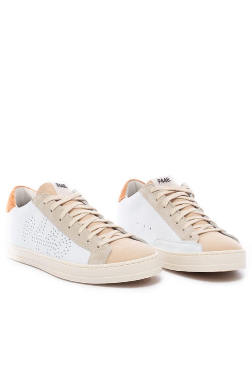 Shop P448 John Sneaker In White Camel