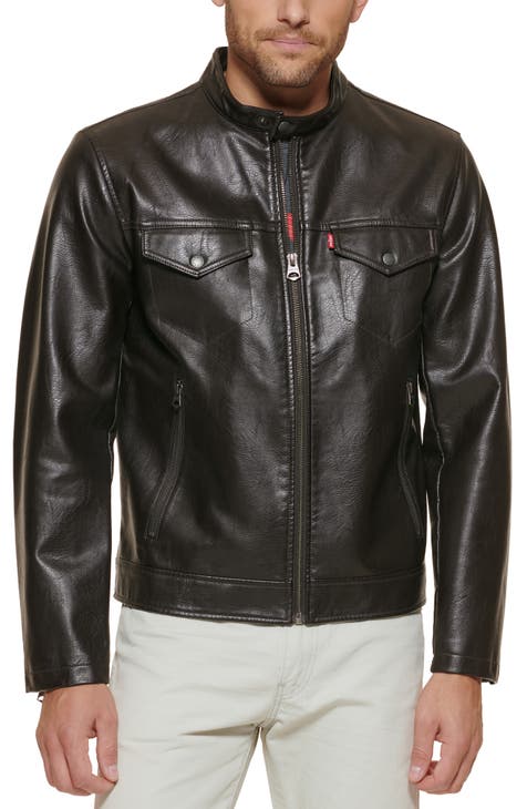 Suede Leather Jacket - Men's Baseball Imported | Reed Sport Wear Black / Large
