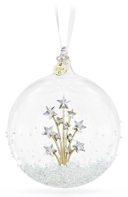 Swarovski 2024 Crystal Ball Ornament In Gold