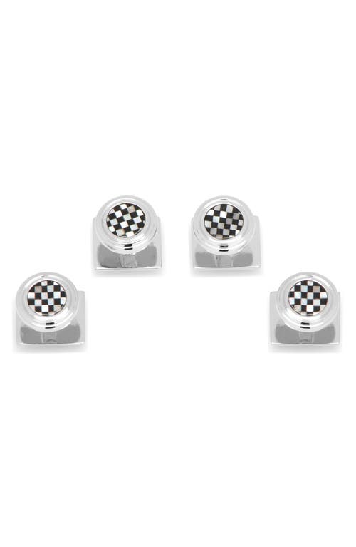 Cufflinks, Inc. Checkerboard Studs in Black at Nordstrom