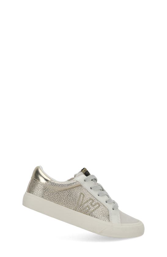 Shop Vintage Havana Kids' Vita Sneaker In Gold Pebbled Multi