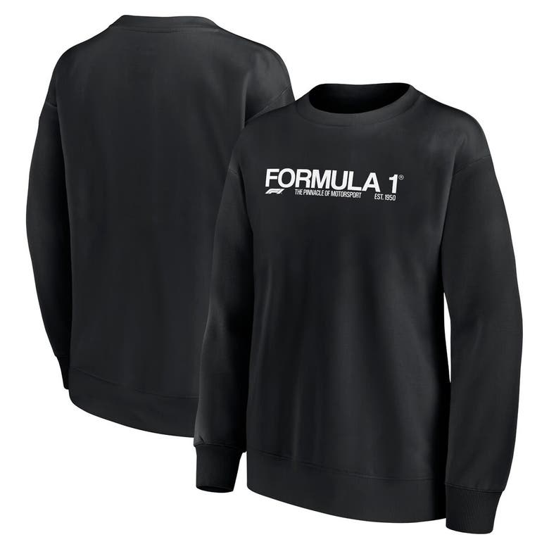 Shop Fanatics Branded Black Formula 1 Merchandise End Credits Fleece Pullover Sweatshirt