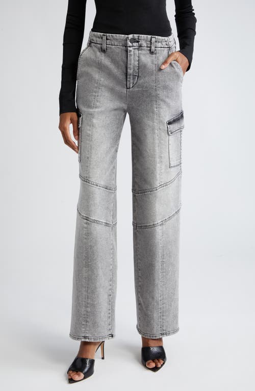 L'AGENCE Brooklyn High Waist Wide Leg Utility Jeans Clifton at Nordstrom,
