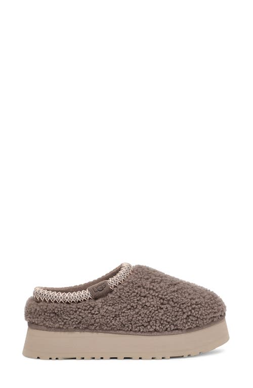 Shop Ugg(r) Tazz Maxi Curly Genuine Shearling Platform Slipper In Smoke Plume