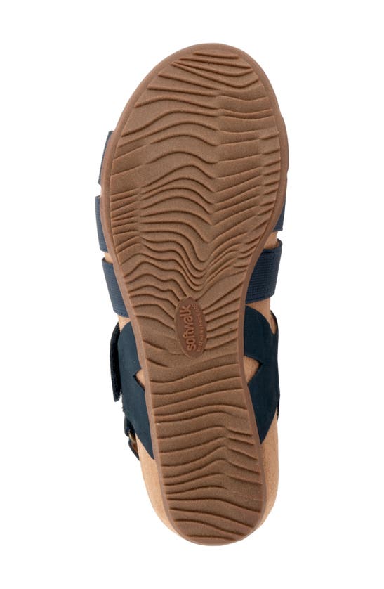 Softwalk Burnaby Slingback Sandal In Navy Nubuck