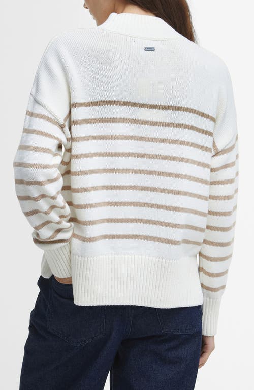 BARBOUR BARBOUR SHELLY STRIPE COTTON SWEATER 