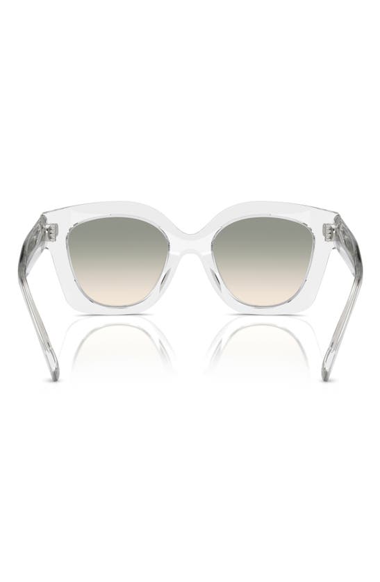 Tory Burch Pushed Miller Acetate Cat-eye Sunglasses In Clear