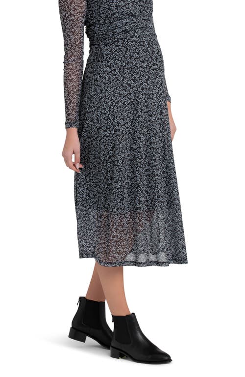 Shop Ripe Maternity Layla Floral Maternity A-line Skirt In Black/storm