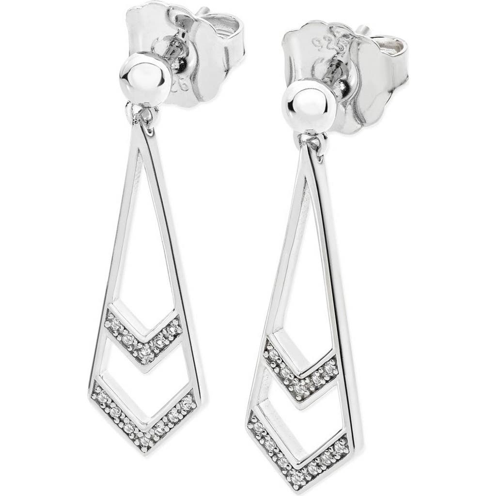 Lucy Quartermaine Tie Earrings In Silver