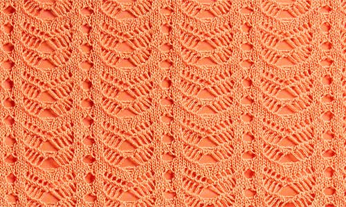 Shop Mistress Rocks Pointelle Knit Miniskirt In Tangerine