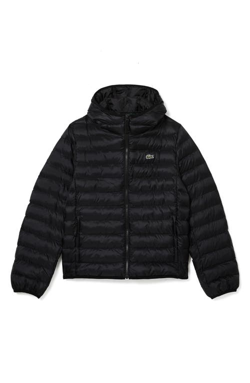 Lacoste Quilted Puffer Coat 031 Noir at