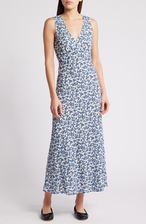 Faithfull the Brand Jardin Maxi Dress Leilani Print/Mid Blue at Nordstrom,