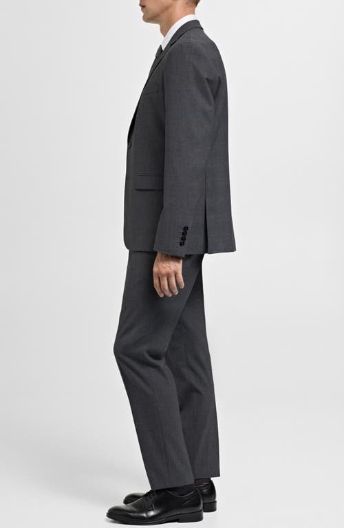 Mango Superslim Fit Stretch Sport Coat In Medium Heather Grey