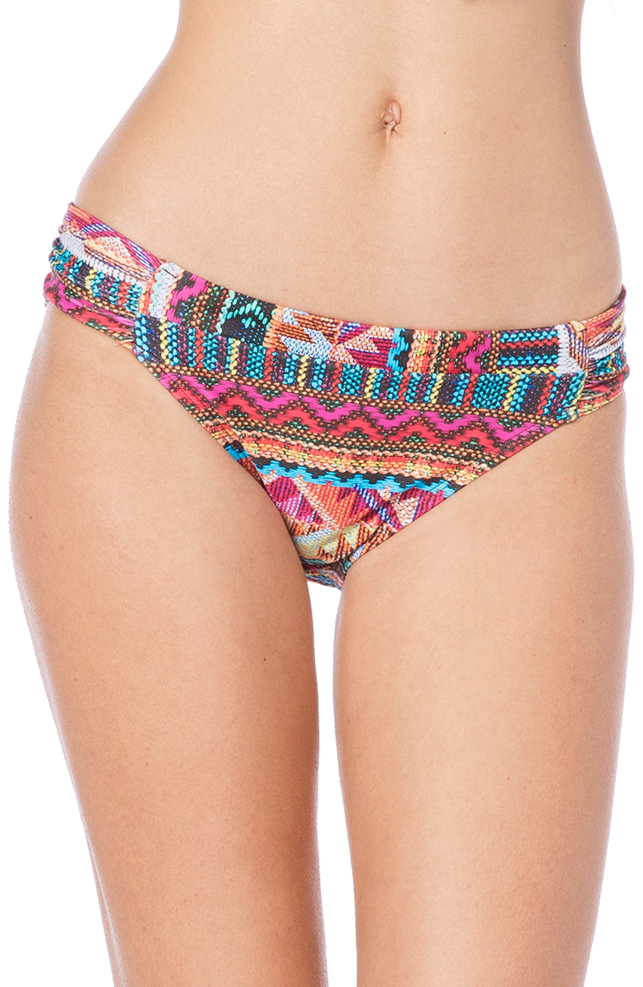 La Blanca Borders Hipster Bikini Bottoms, Black