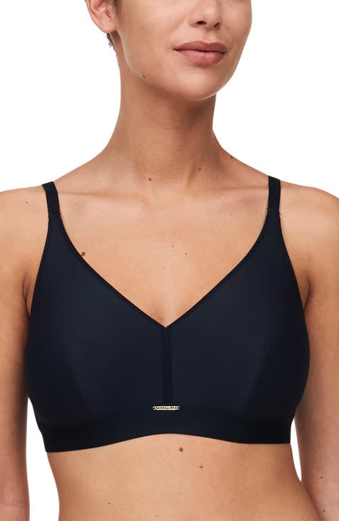 Chantelle Women’s Soft Flex Plunge T-Shirt Bras, Black, 34B