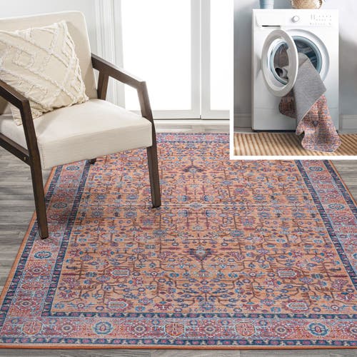 Jonathan Y Kemer All-over Persian Machine-washable Area Rug In Multi