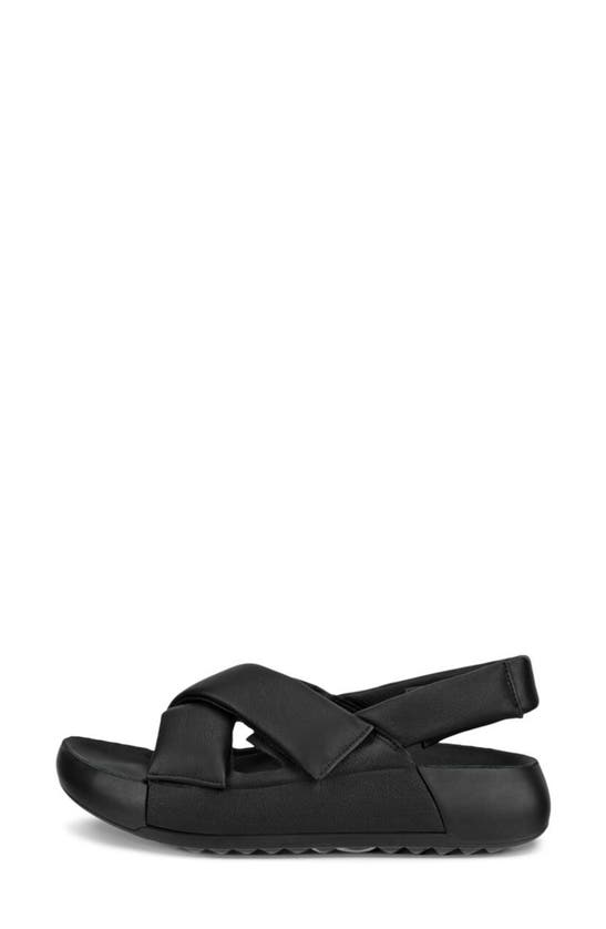 Shop Ecco Cozmo Pf Water Resistant Platform Sandal In Black