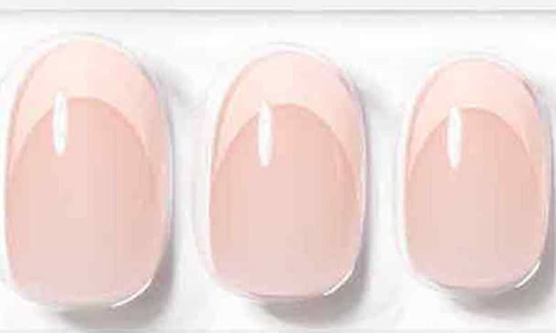 Static Nails Round Pop-on Reusable Manicure Set In Soft Pink French